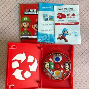Nintendo Wii NEW SUPER MARIO BROS Retro Game Case & Game